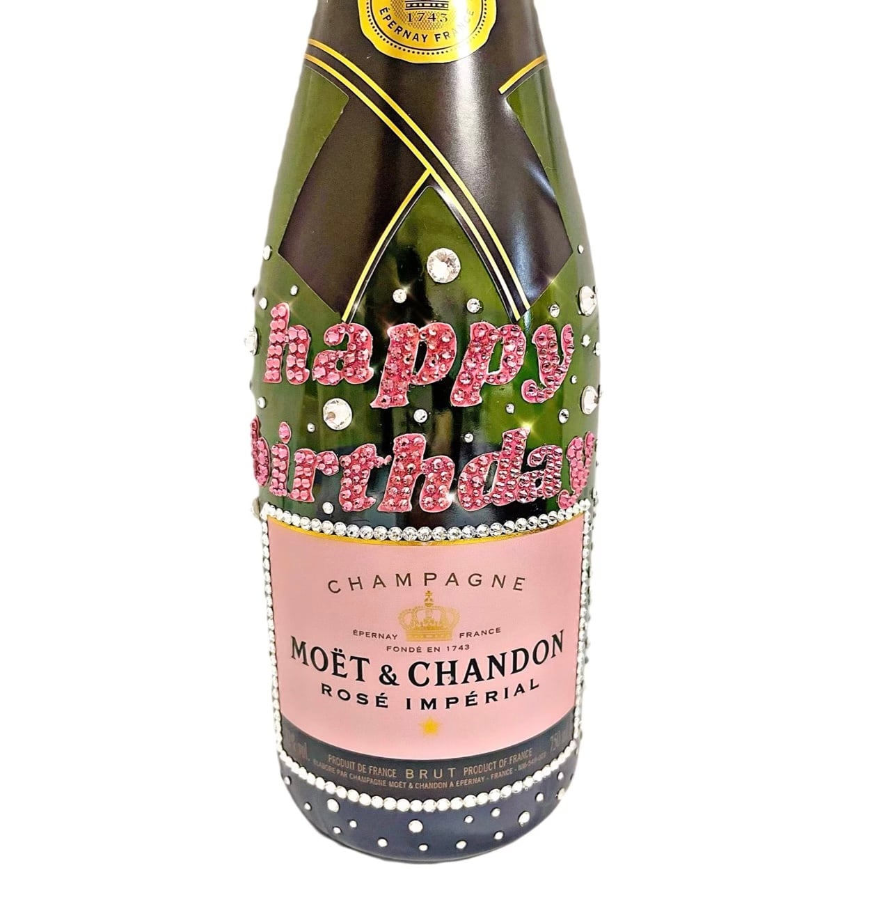 名入れ】シャンパンデコ オリシャン 推し スワロフスキー 名入れ 記念