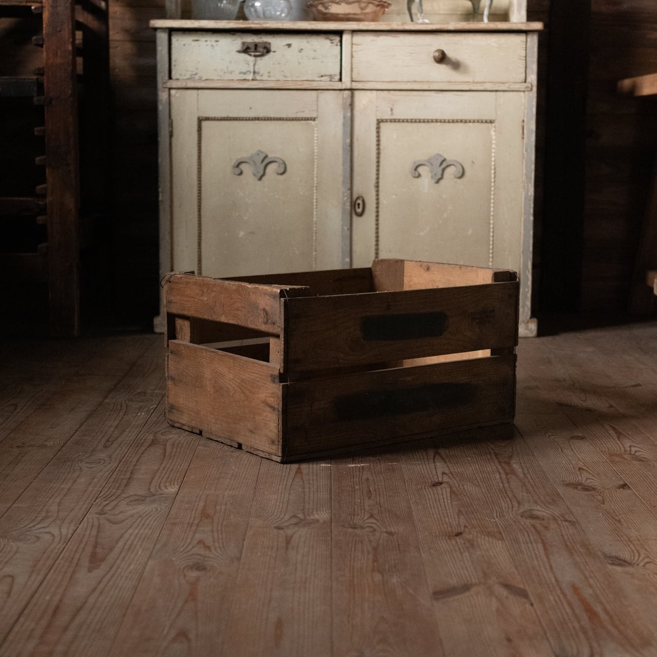 Wood Box / ウッドボックス 【B】〈キャベツボックス・木箱・収納・棚