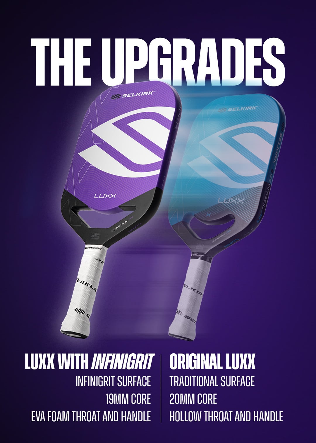 Selkirk NEW LUXX Control Air with InfiniGrit - Epic Purple