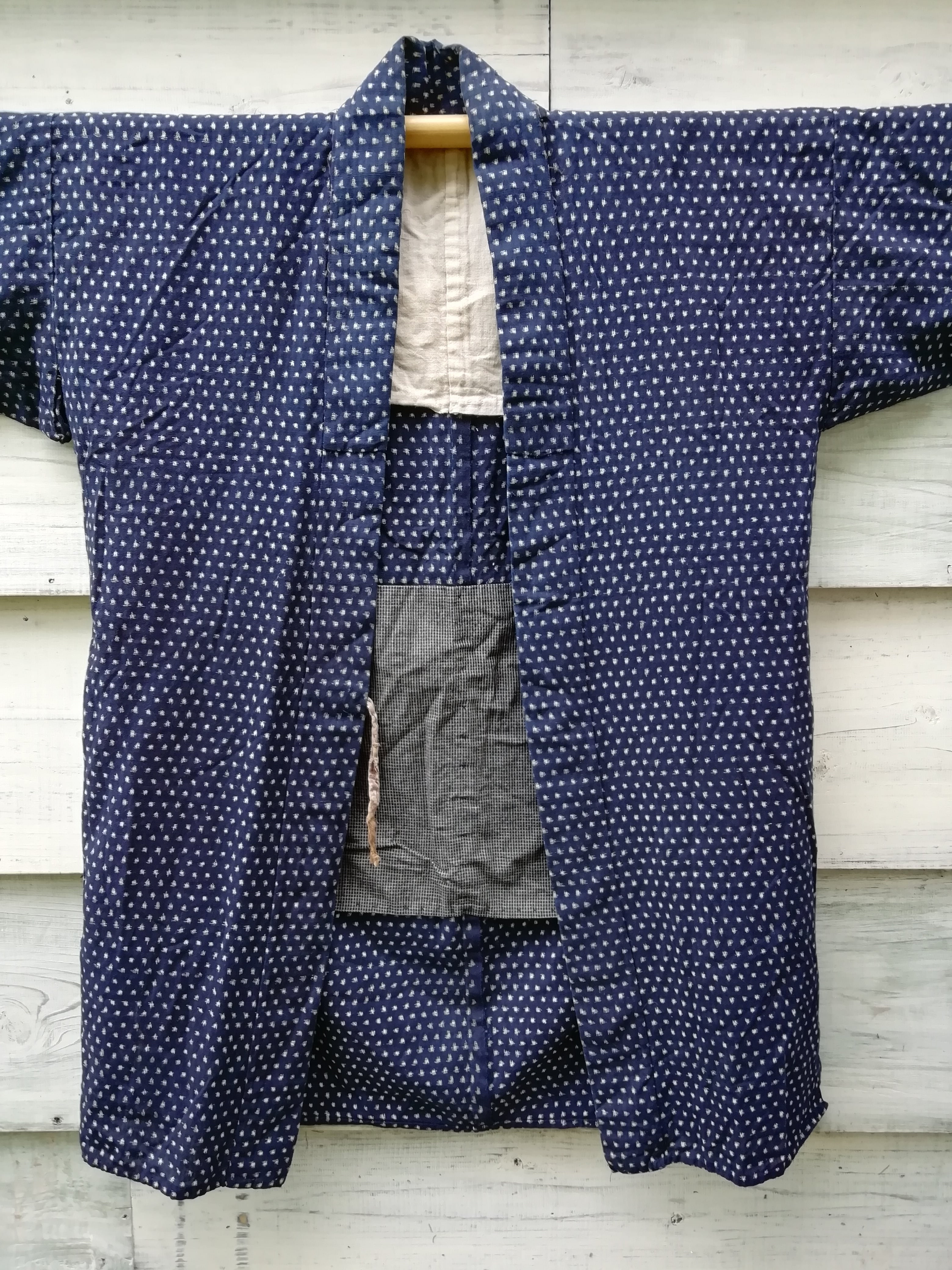 久留米絣 雪ん子野良着-kurumekusuri yukinko noragi | 昔古布工房 Tsunami