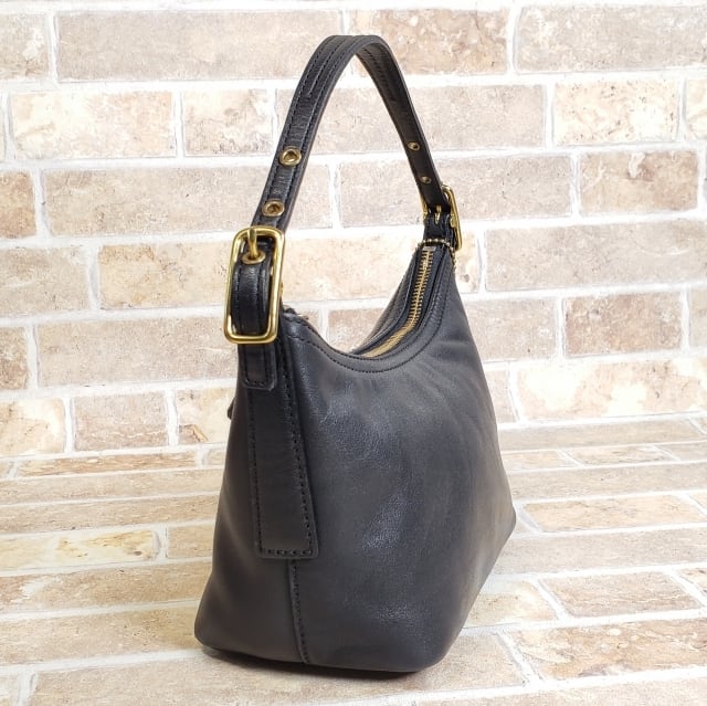 オールドコーチ ☆ グローブレザー ミニ ハンドバッグ ブラック coach