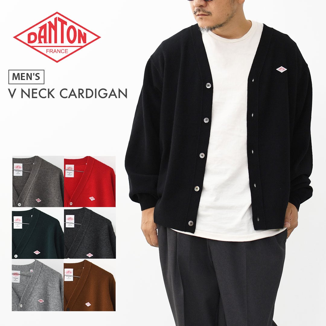 DANTON [ダントン] M V NECK CARDIGAN [DT-D0030LMW] Vネック