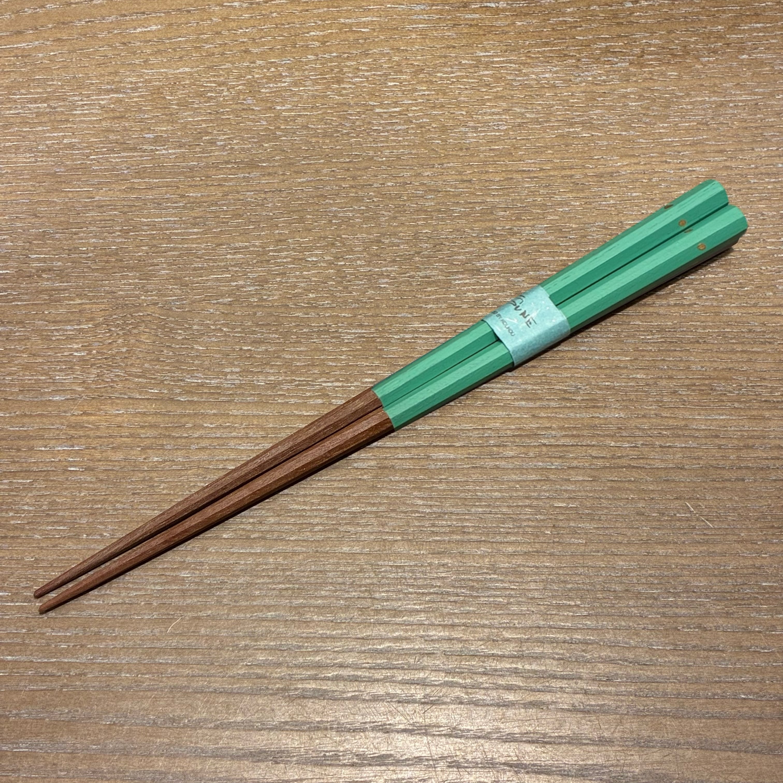 てん箸(男女兼用22.5cm) 八角 ミント | TSUNE;田中恒子の器 オンライン