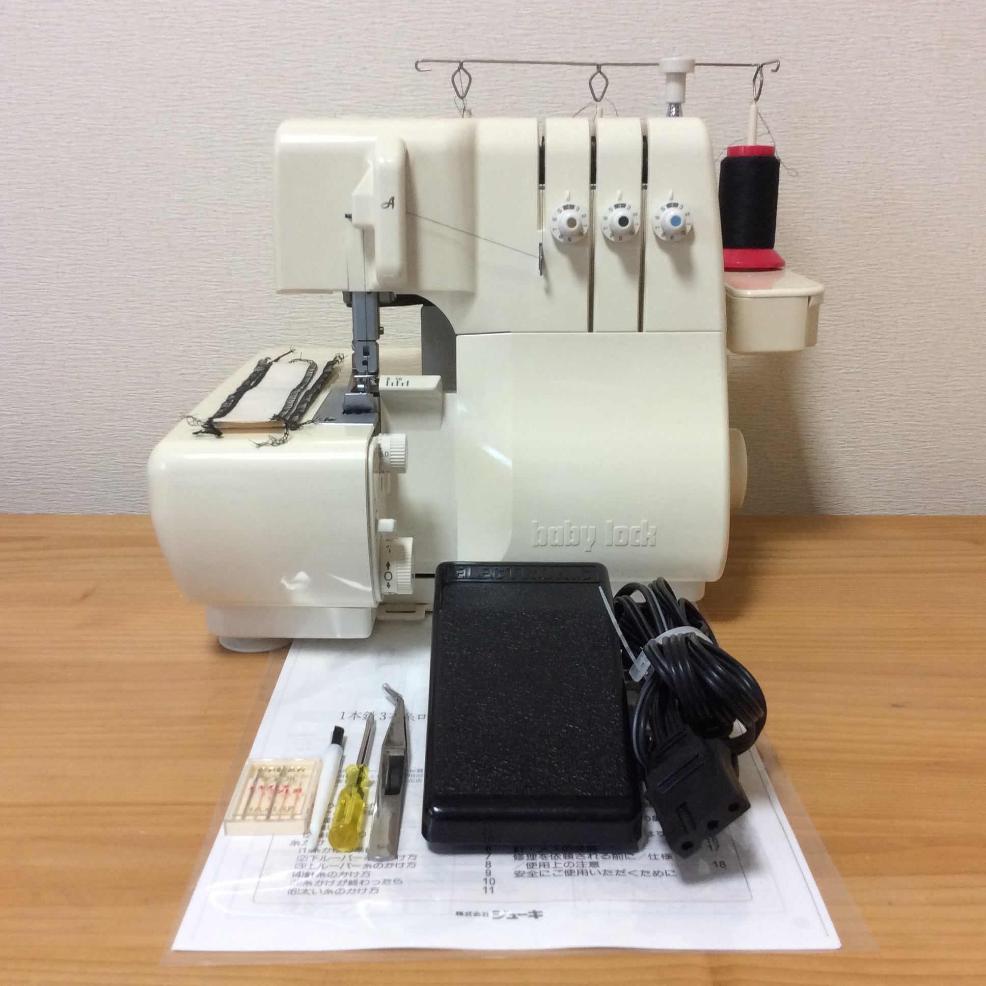 中古・整備品】ベビーロック ジューキ 糸取物語 BL-67W ○JUKIロック