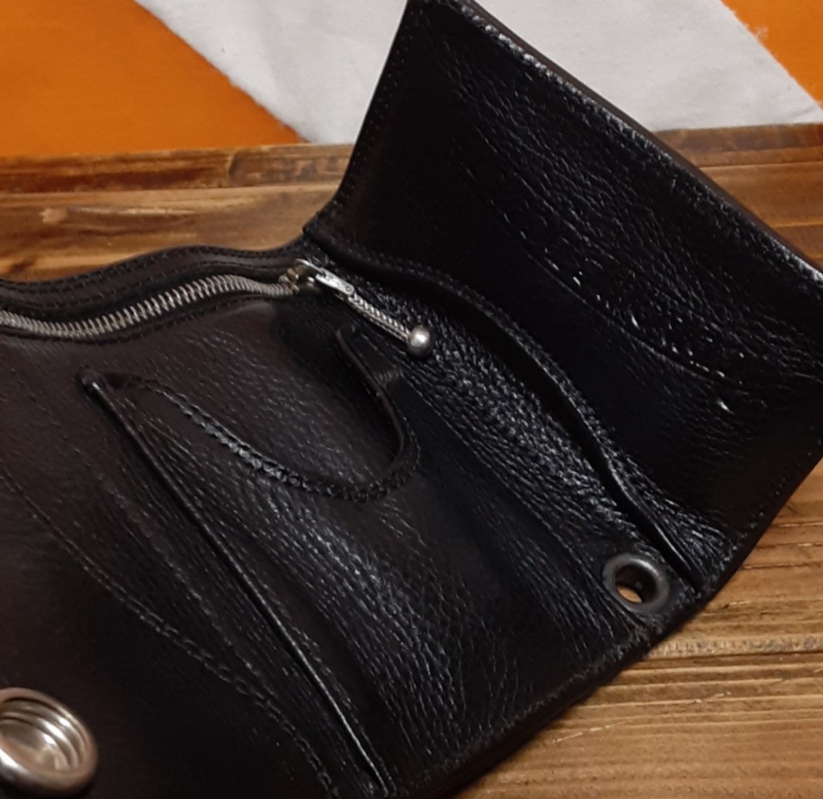 CHROME HEARTS クロムハーツ 3 FOLD CEMETERY PATCH CROSS BLACK 3