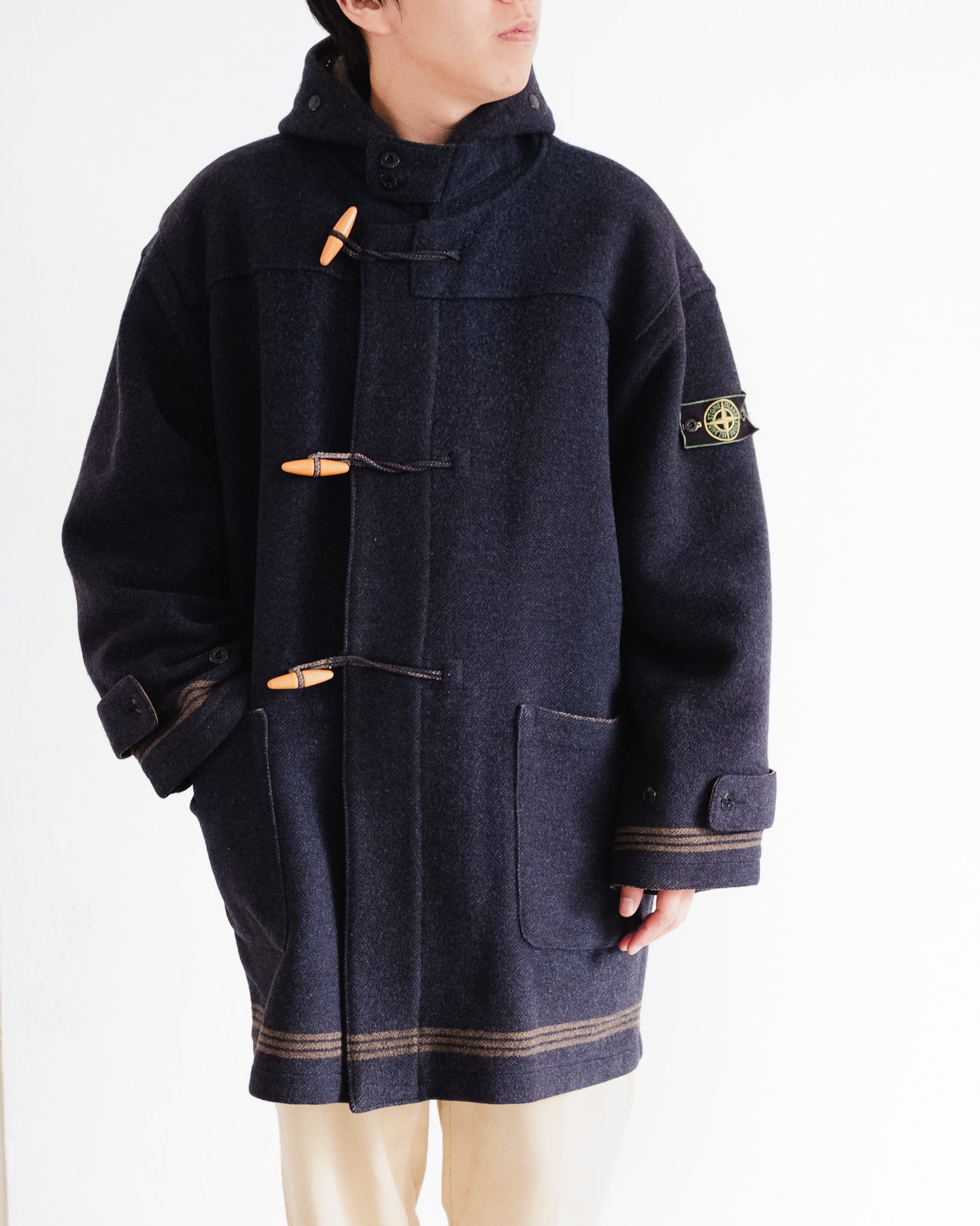 90's] “STONE ISLAND” MONTGOMERY Wool Duffle Coat | recollection