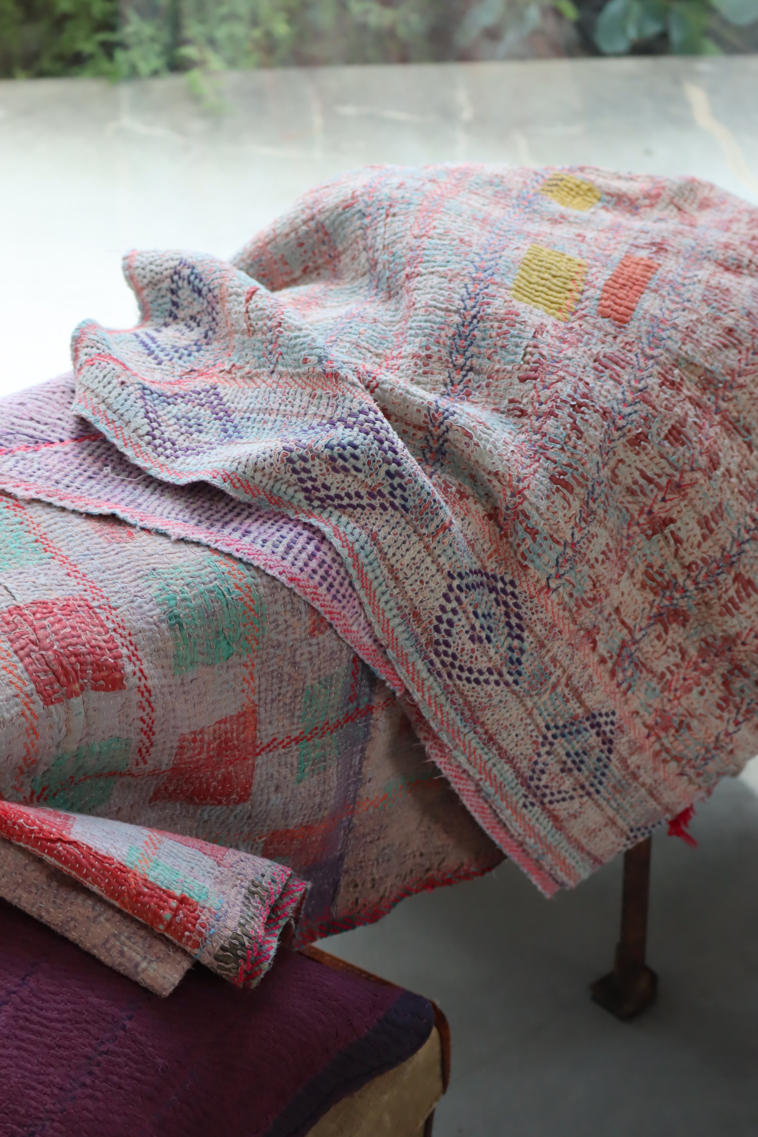 Pastel Pink ヴィンテージ カンタキルト ラリーキルト | mikodeux