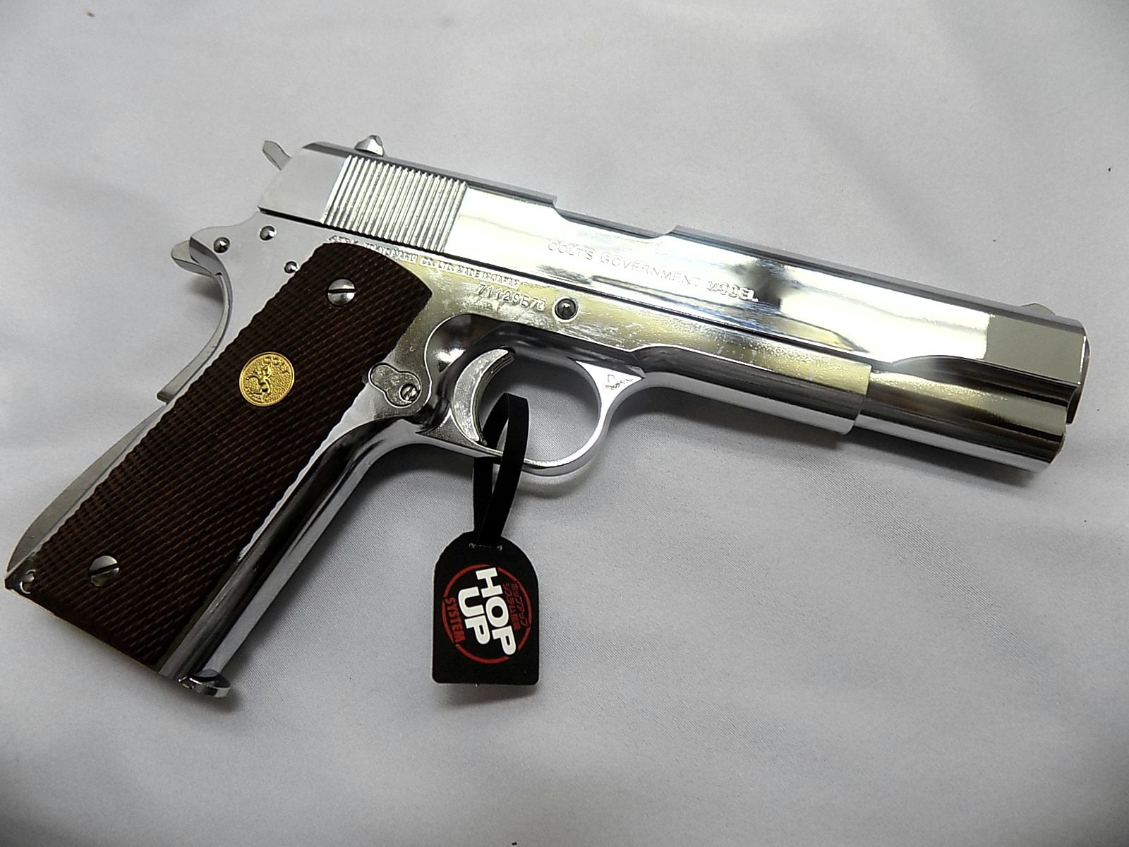 マルイ コルト ガバメント シリーズ'70 ニッケルフィニッシュ ブロー