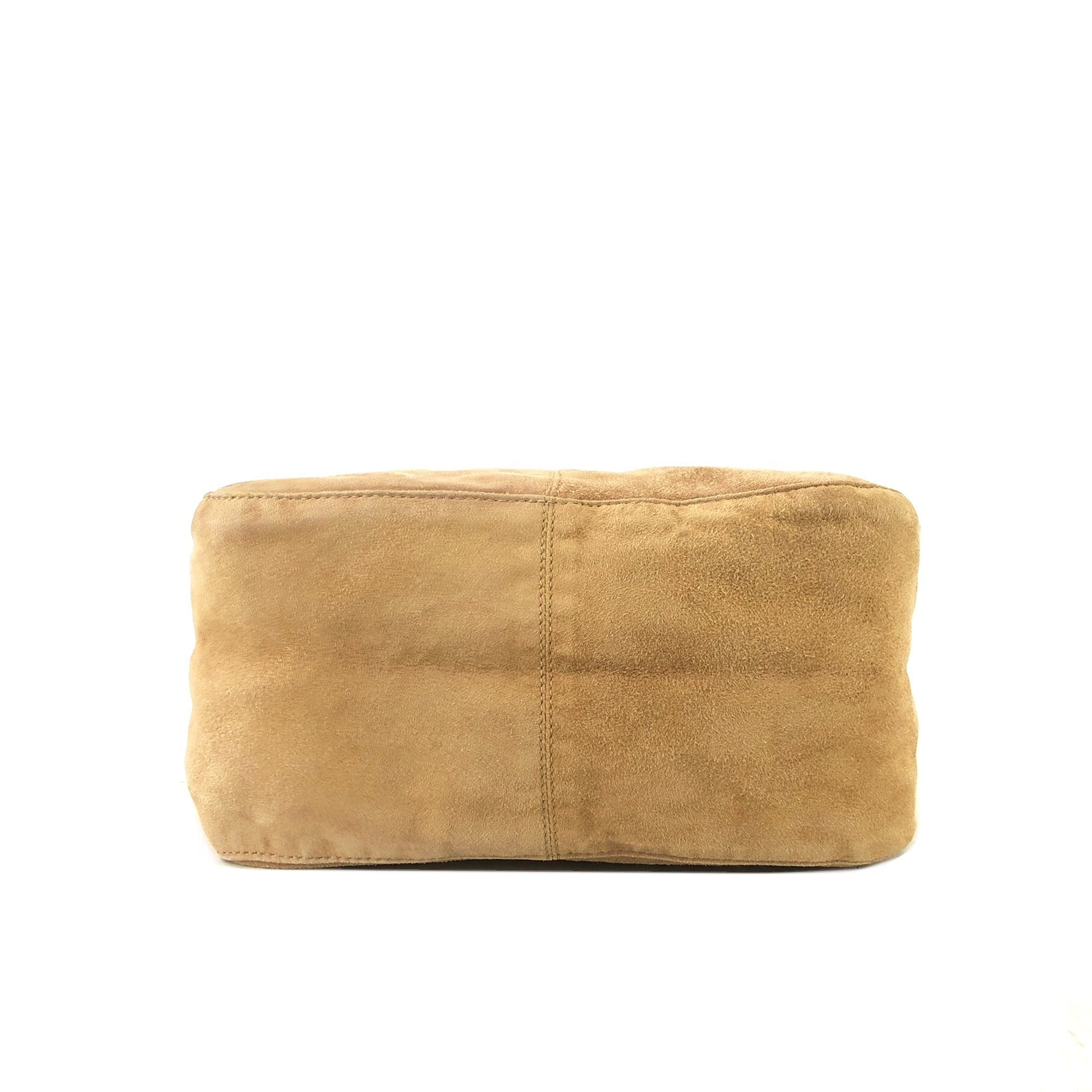 FENDI フェンディ FF金具 マンマバケット スエード レザー ショルダー