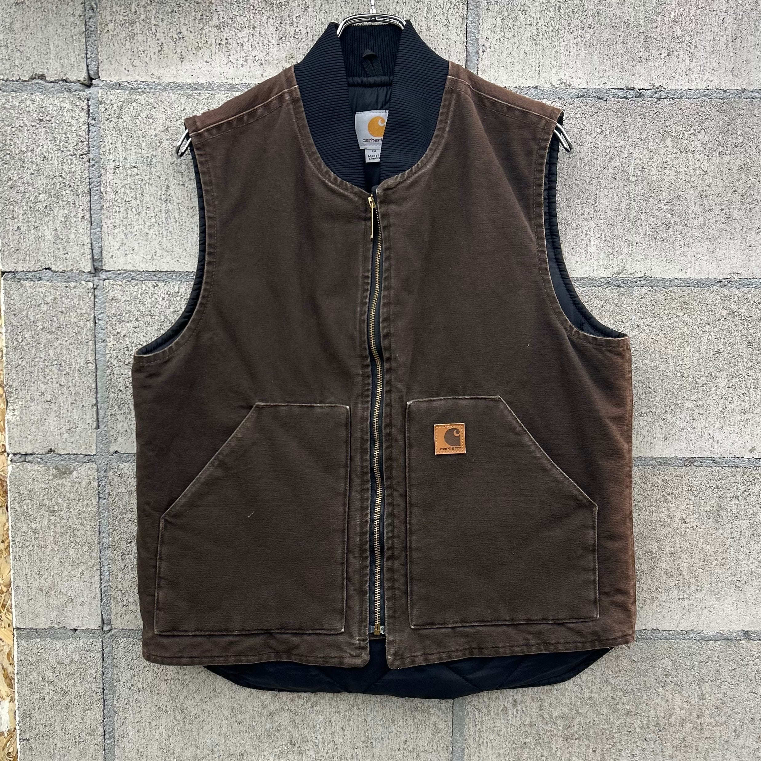 00s Carhartt Duck Vest 00年代 カーハート ダックベスト ブラウン