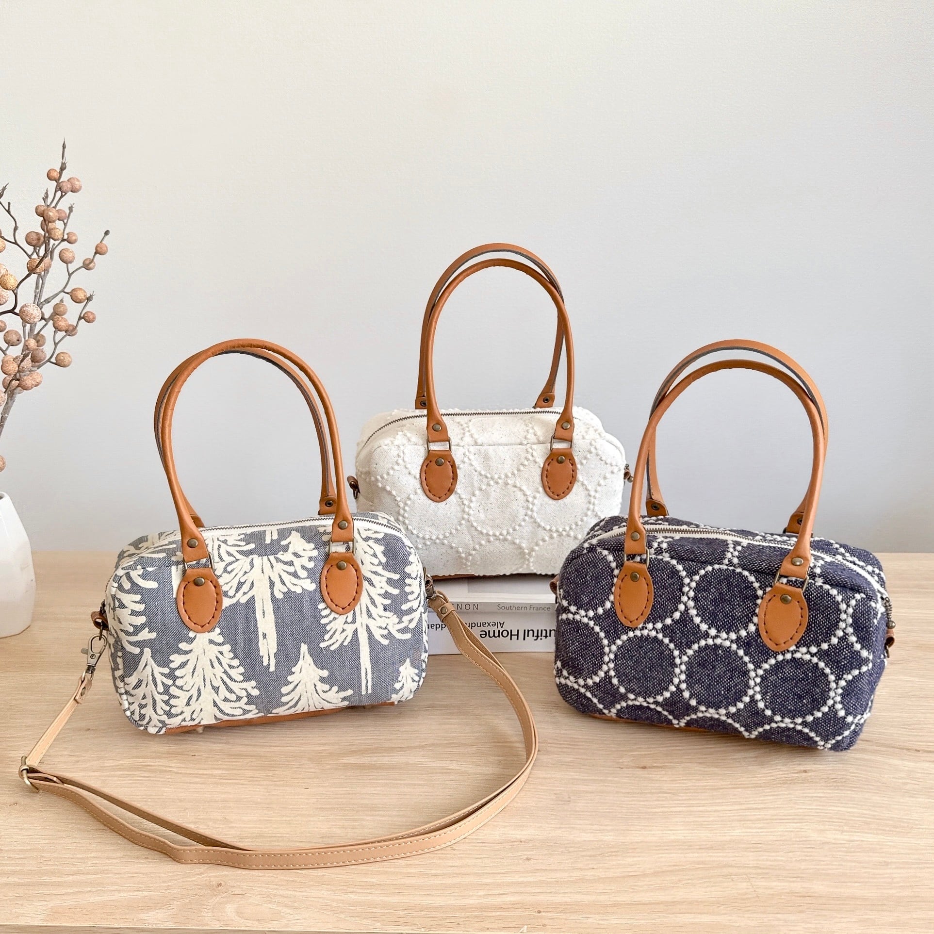 ミナペルホネン ミナペルホネン ハンドメイド 巾着 バッグ anemone