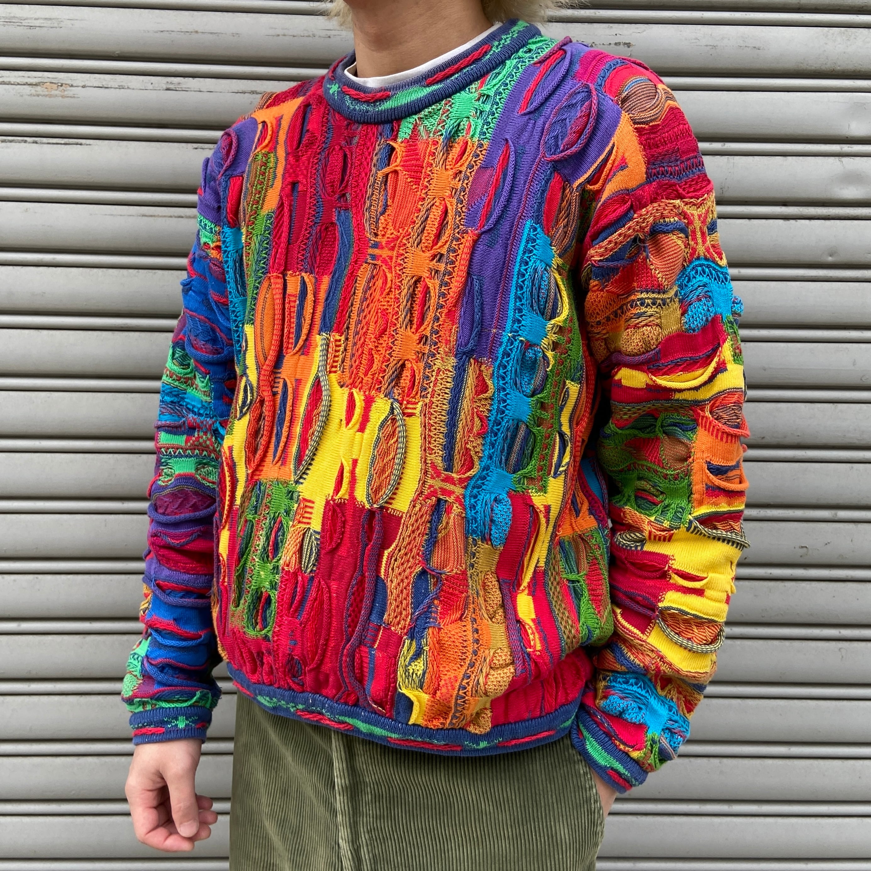 90s COOGI クージー 3Dニット 総柄ニット オーストラリア製 S | 古着屋 Uan