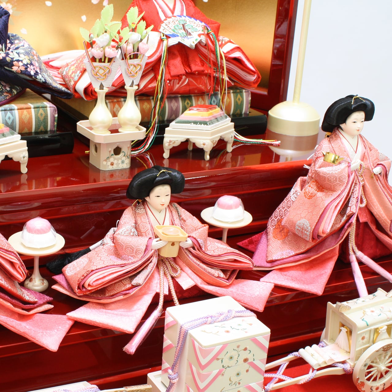 雛人形セット 伝統的な雛祭り用＆3段台 雛人形セット 伝統的な雛祭り用