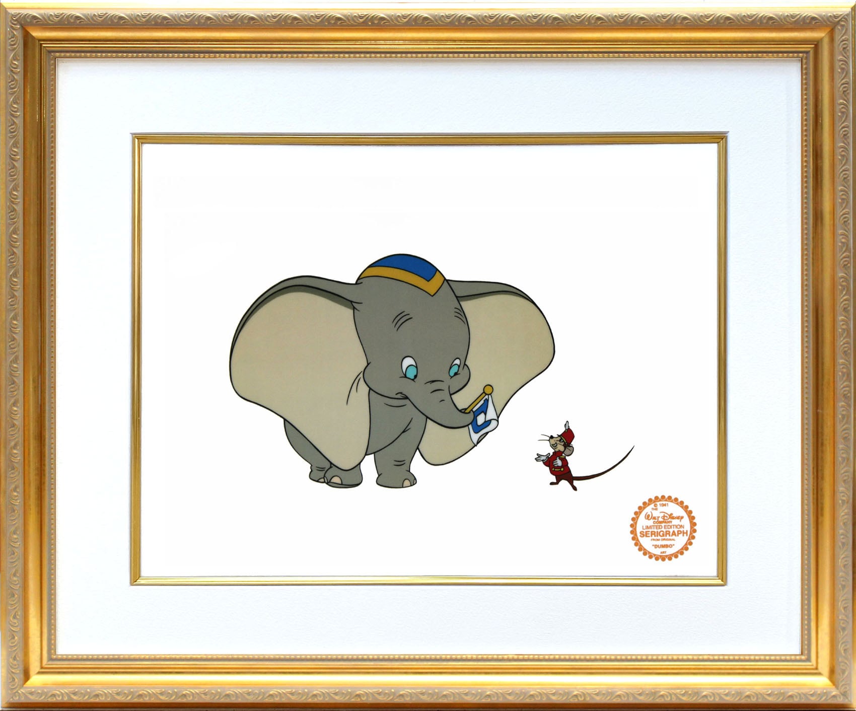 ディズニー セル画「ダンボ」額縁2種選択可 展示用フック付 インテリア