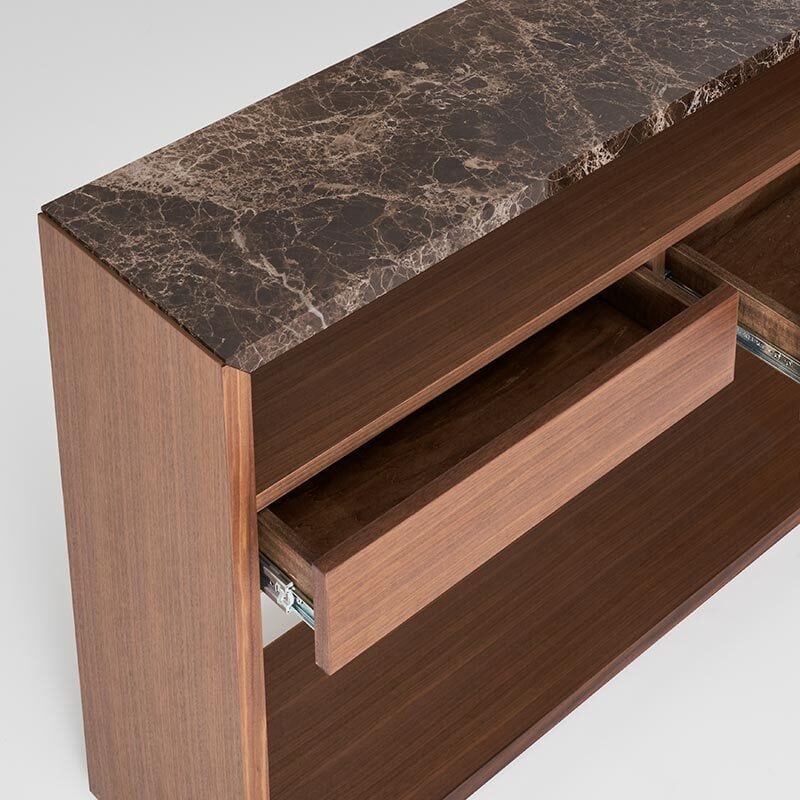 コンソールテーブル｜天然大理石天板 幅1200 ｜UB-03M | Hagiwara Design