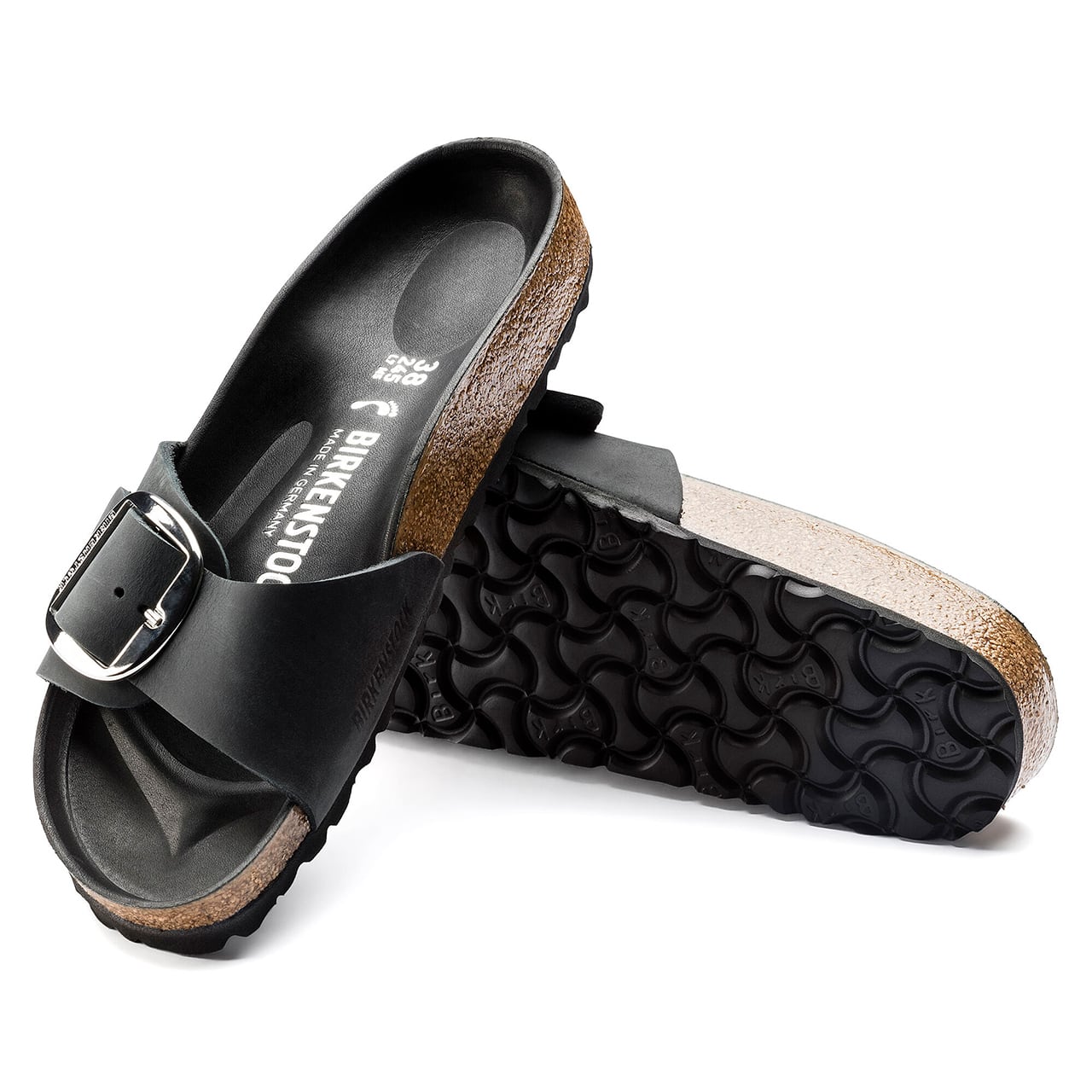 BIRKENSTOCK］Madrid／マドリッド Big Buckle （35-38）｜LEOI Black