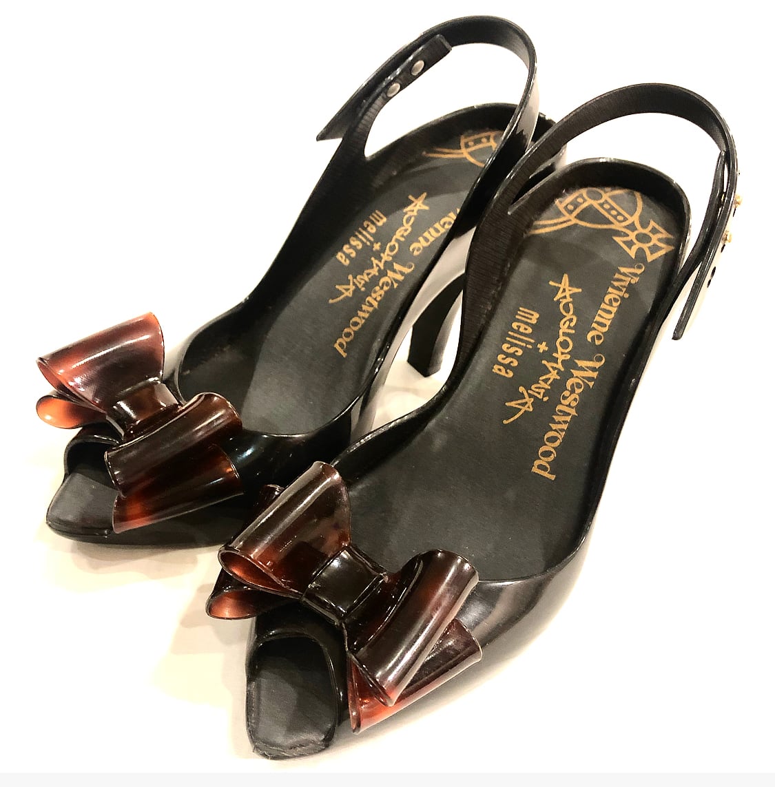 Vivienne Westwood Melissa Ladydragon BOW Black (35) | ROUND THE WORLD