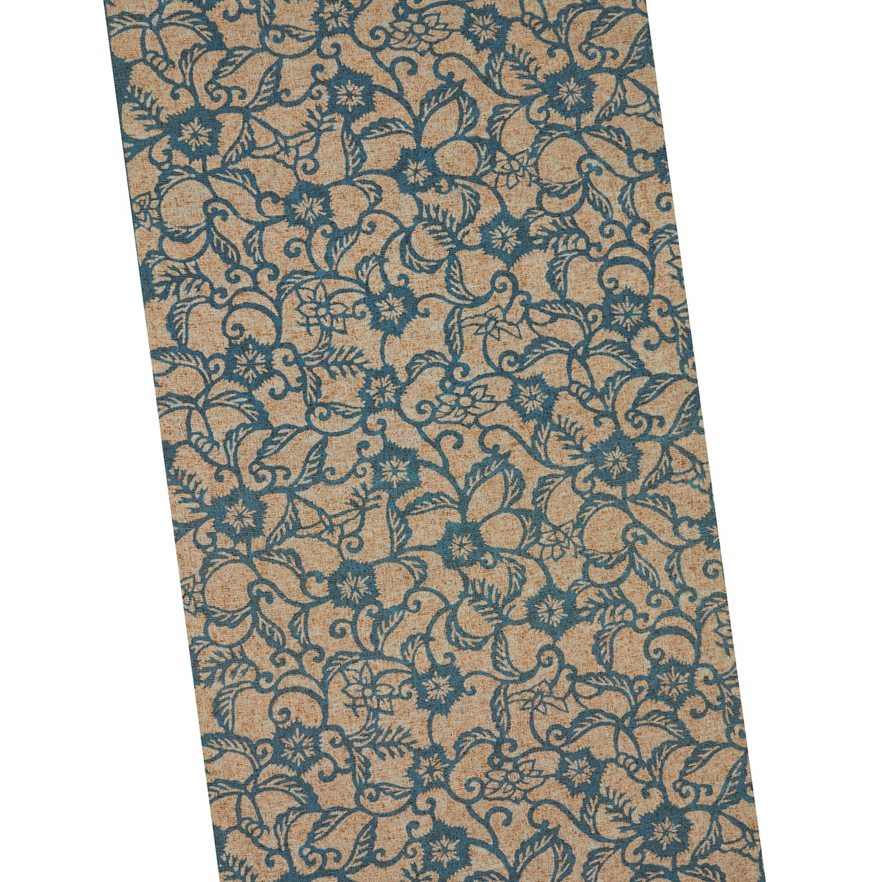 お仕立て無料】出羽の織座 田中昭夫 紺定正藍型染 ぜんまい紬着物地