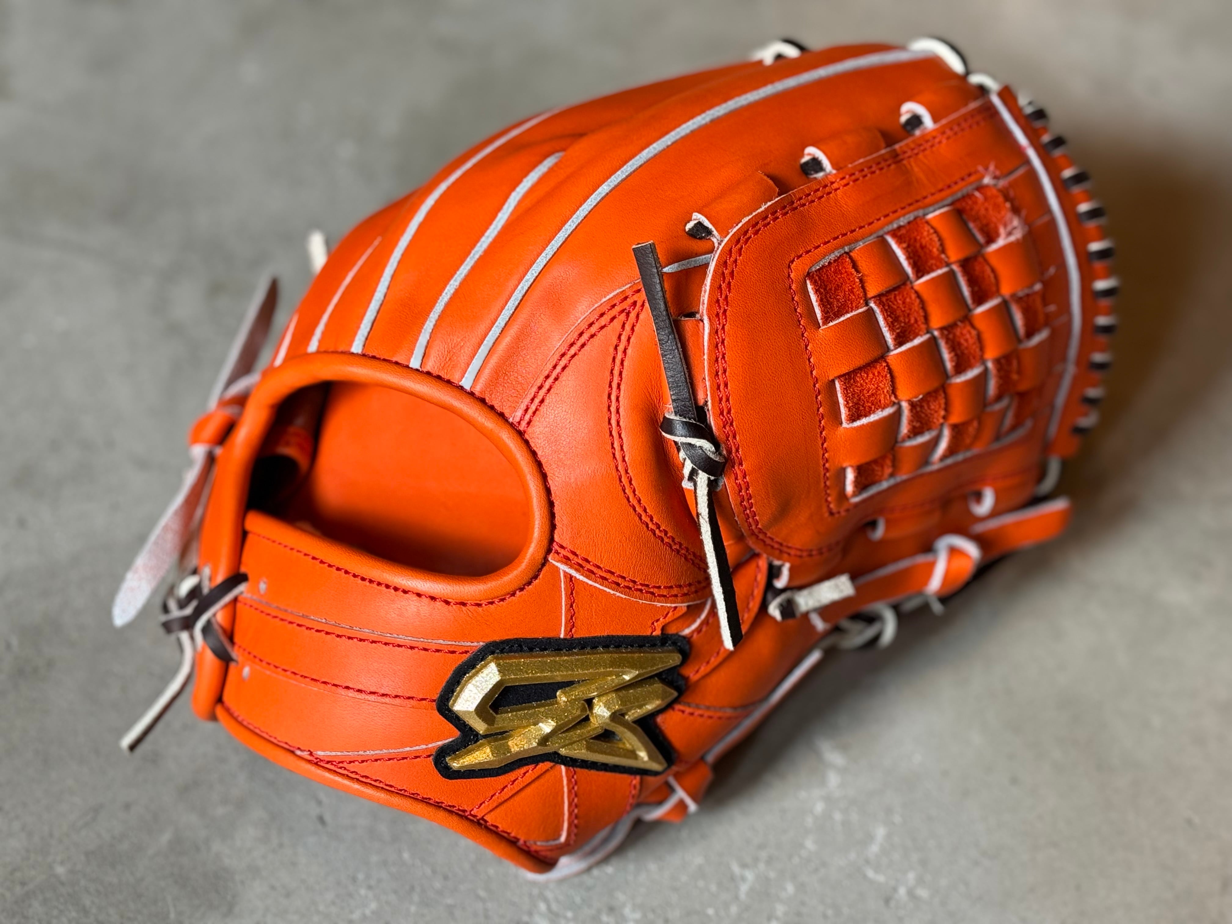 り*ー様 ZETT 硬式グローブ オレンジ ZETT 硬式用グローブ 日本製
