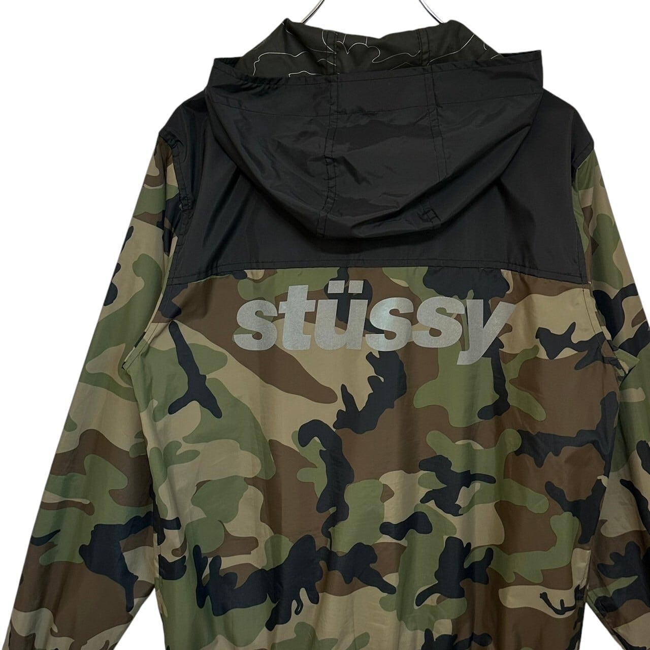 stussy ステューシー ナイロンジャケット バックロゴ プリントロゴ