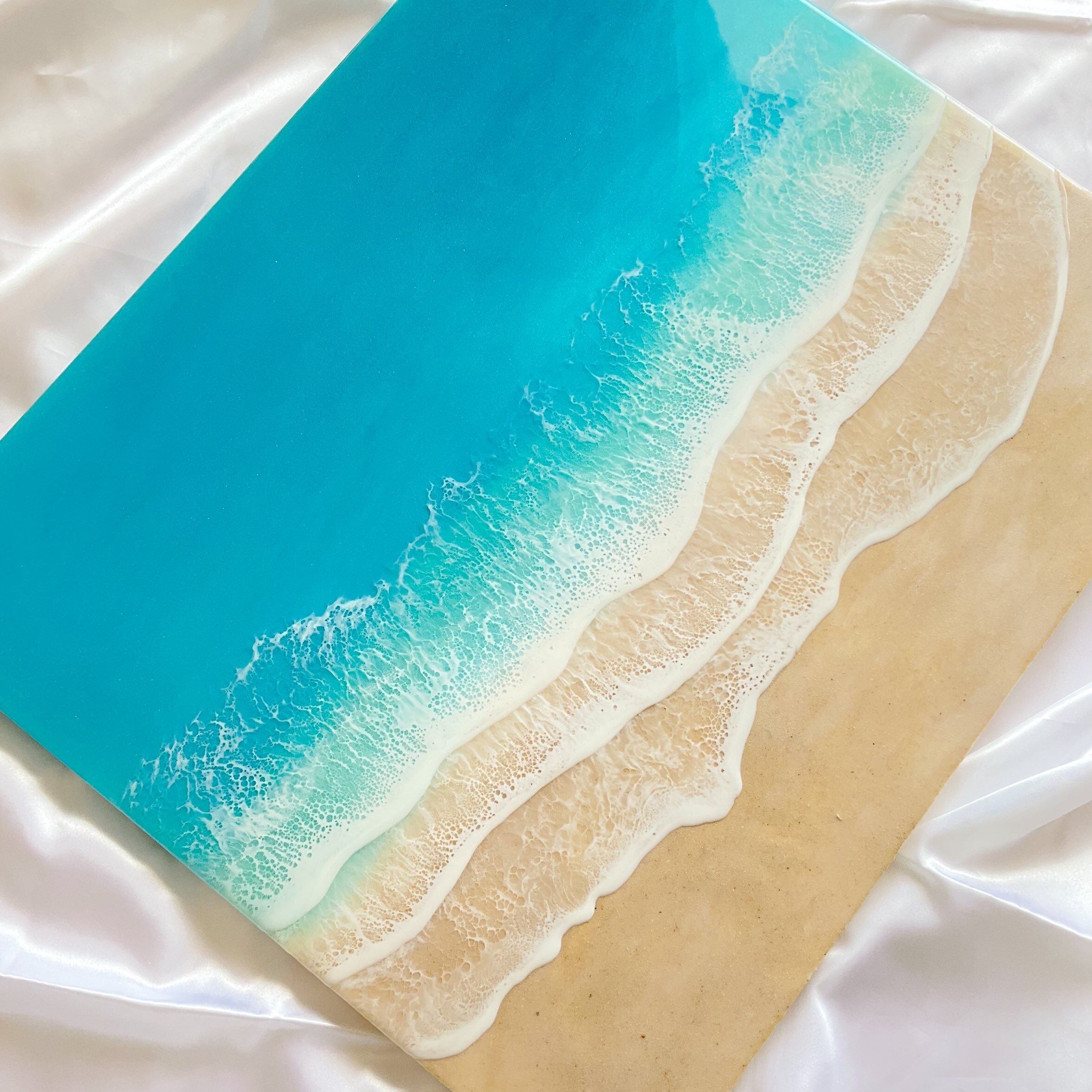 ビッグパネル 海のアートパネル レジンアート オーシャンレジンアート