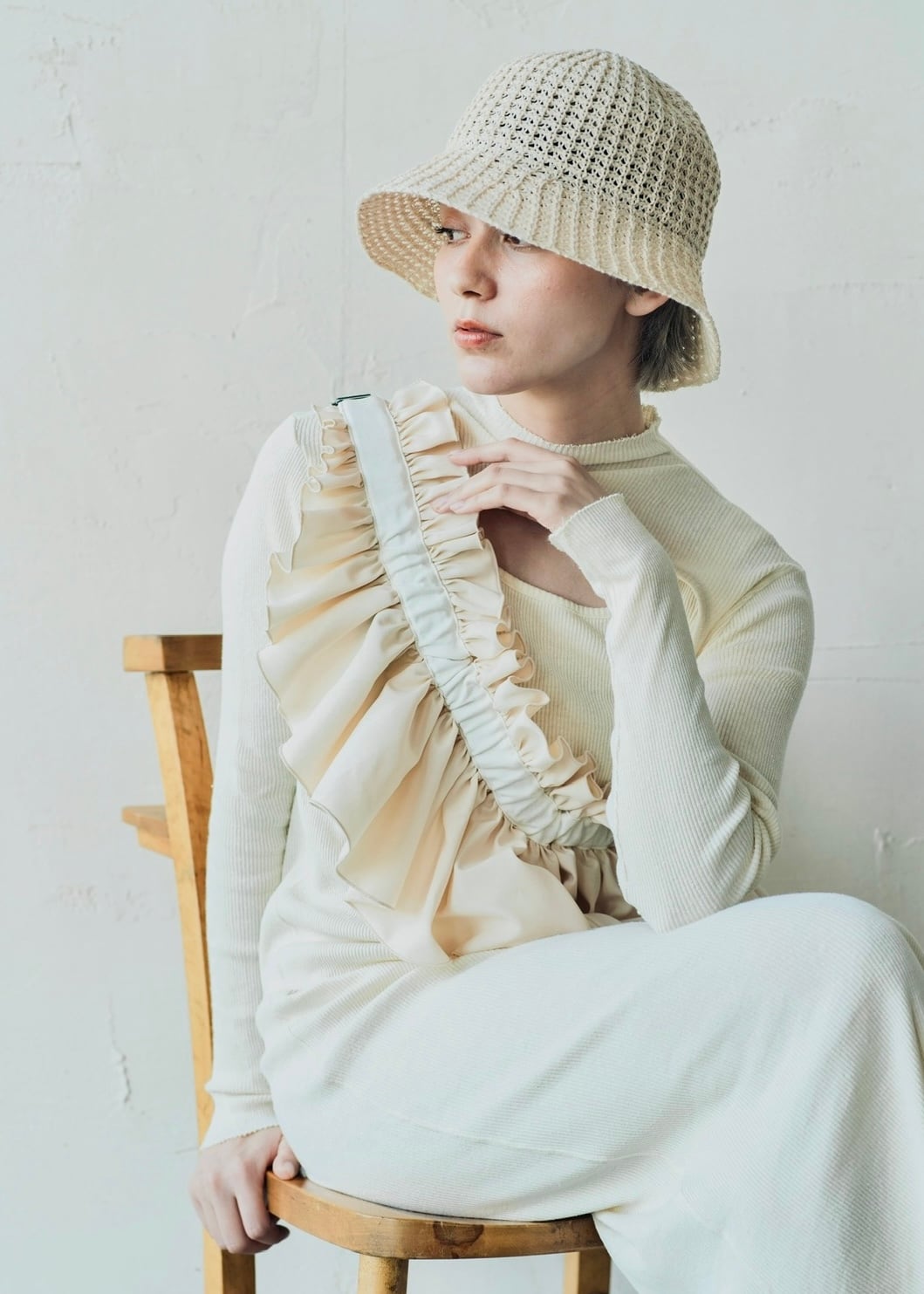 Orient Millinery DORA （sand） DŌRA / WHITE | ORIENT MILLINERY