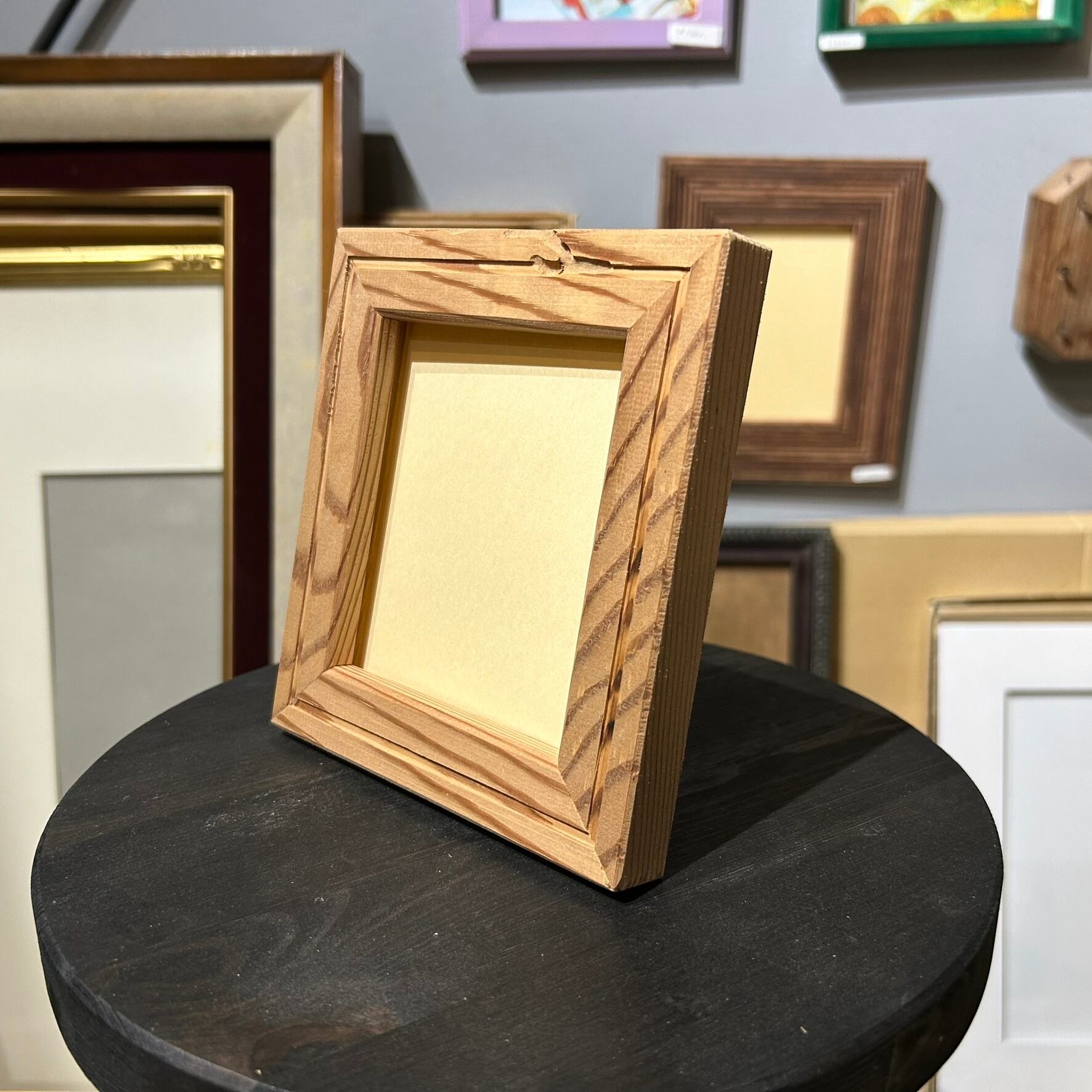 書道作品ロング額縁付き檜マホガニー95センチ✖35センチ