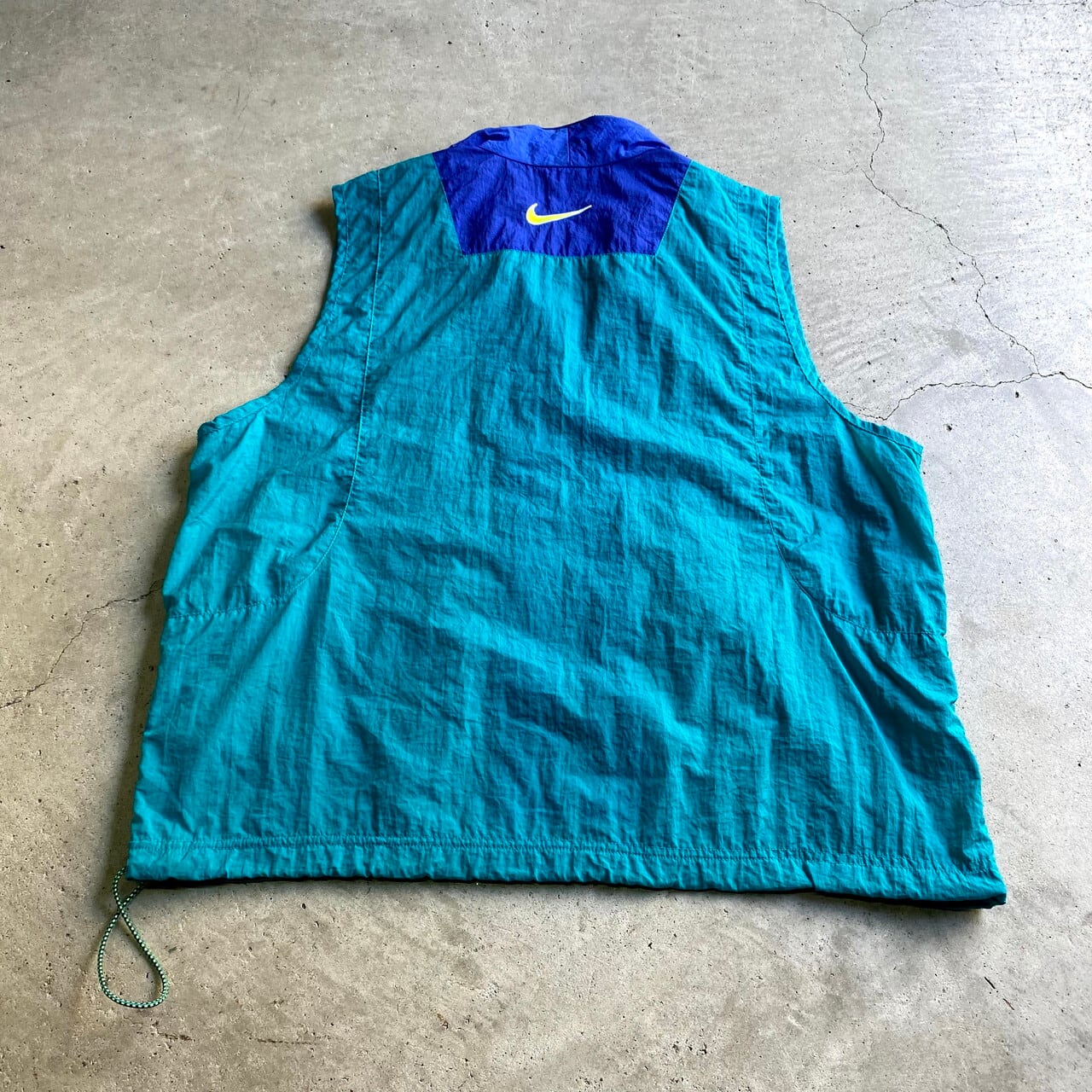 90〜00年代 NIKE ナイキ スウォッシュロゴ 刺繍 切り替えナイロン