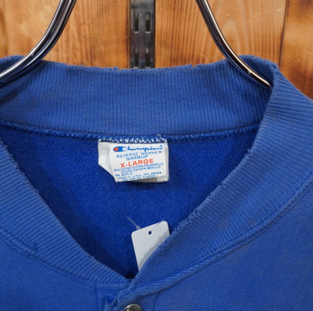 80s champion トリコタグ reverse weave スナップカーディガン XL