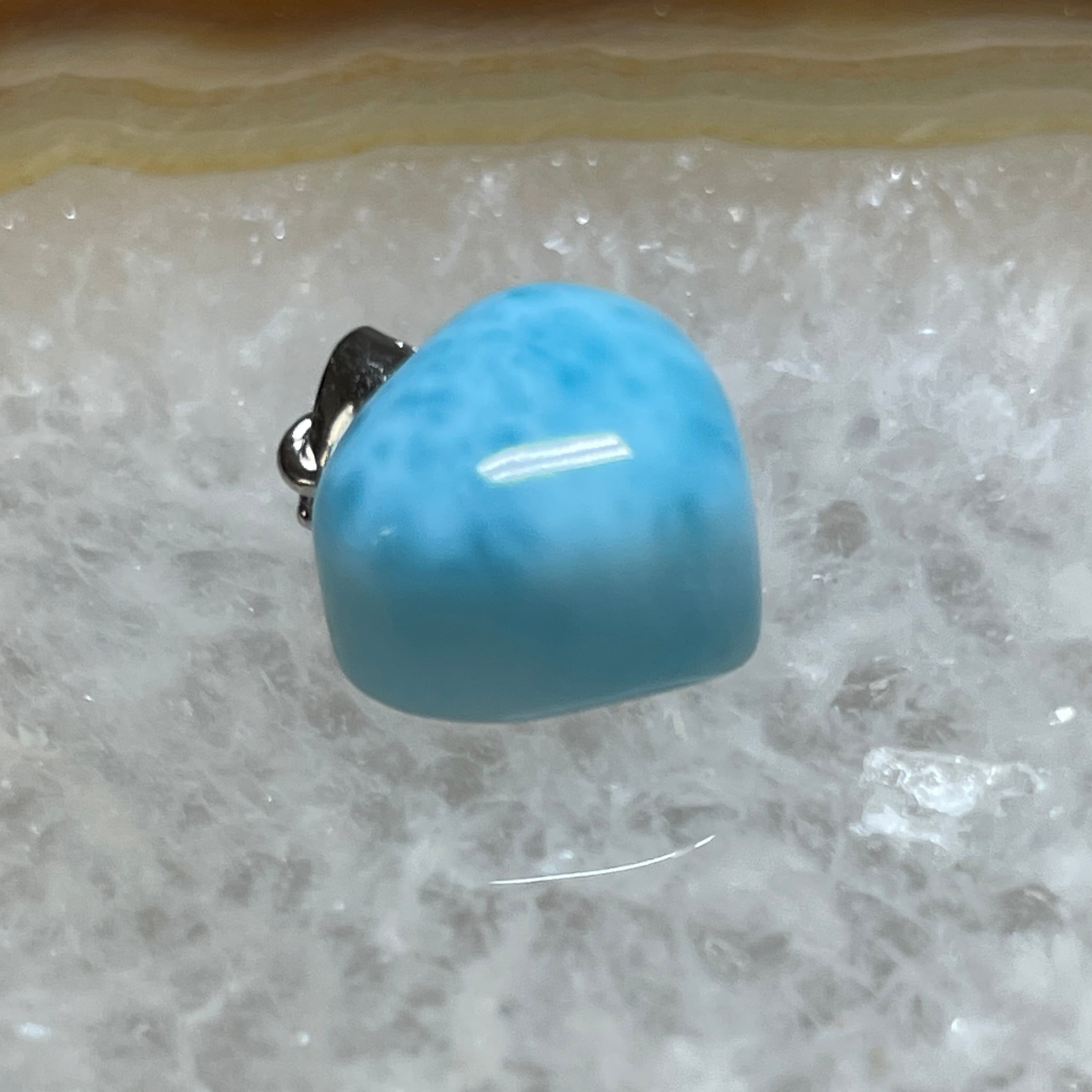 ハート型ラリマー ペンダントトップ | 天然石 Kanon stone