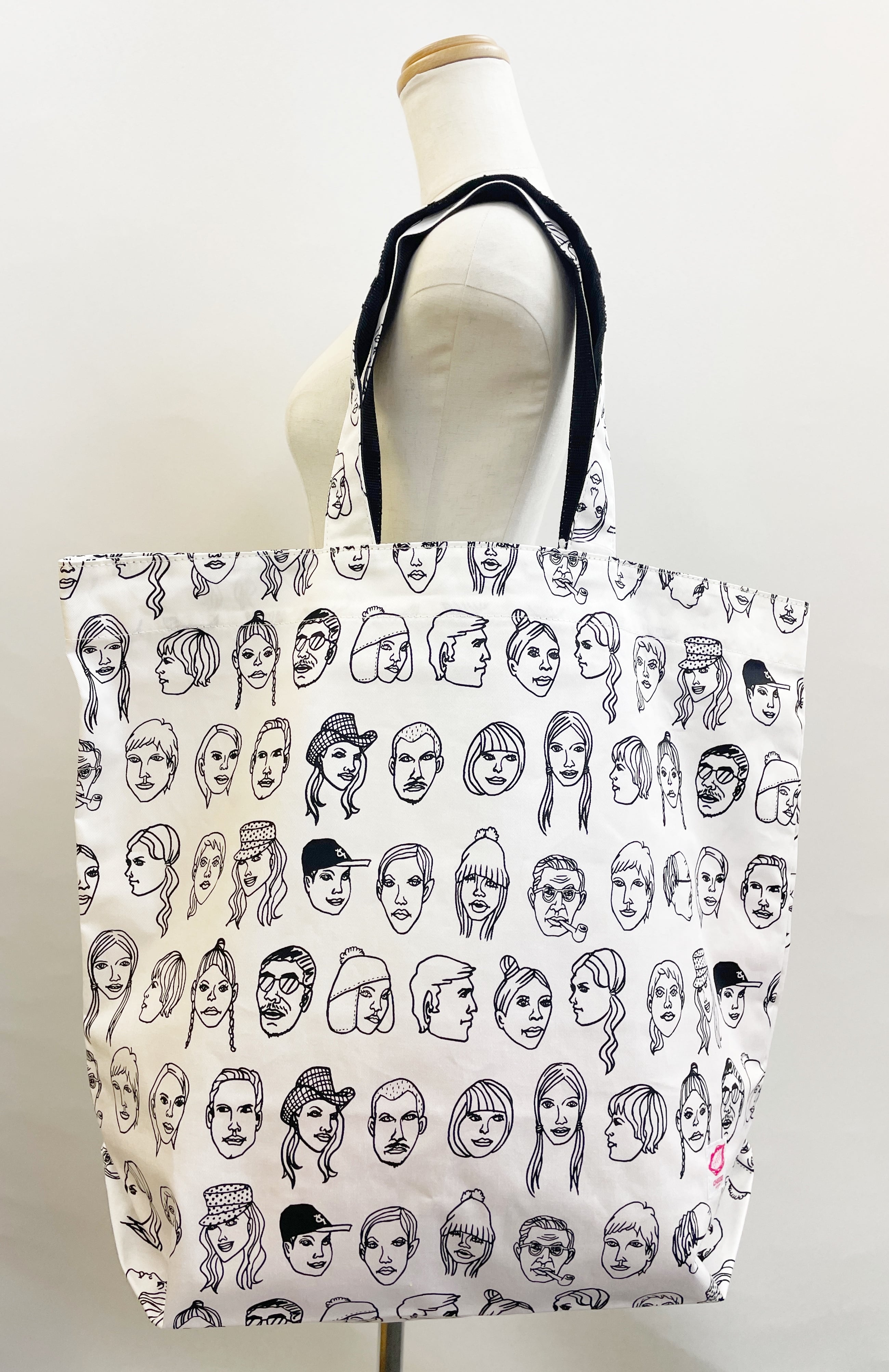 ビック顔柄トートバック | CHEESE-monger