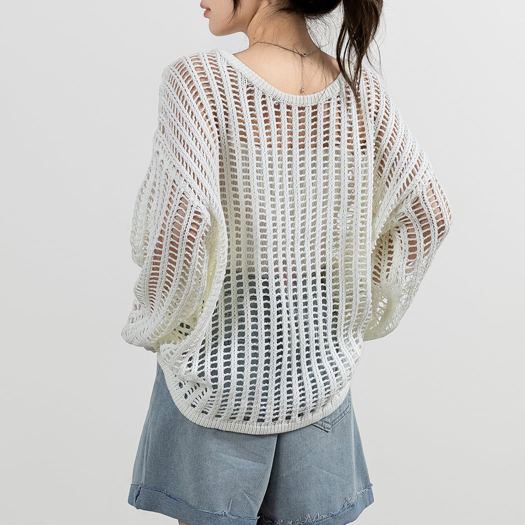 宅配便】透かし編みニット／tops2117 | DAY CLOSET｜ レディースウェア