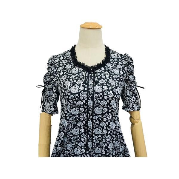 スーパービューティー ワンピース Super Beauty モノトーン花柄