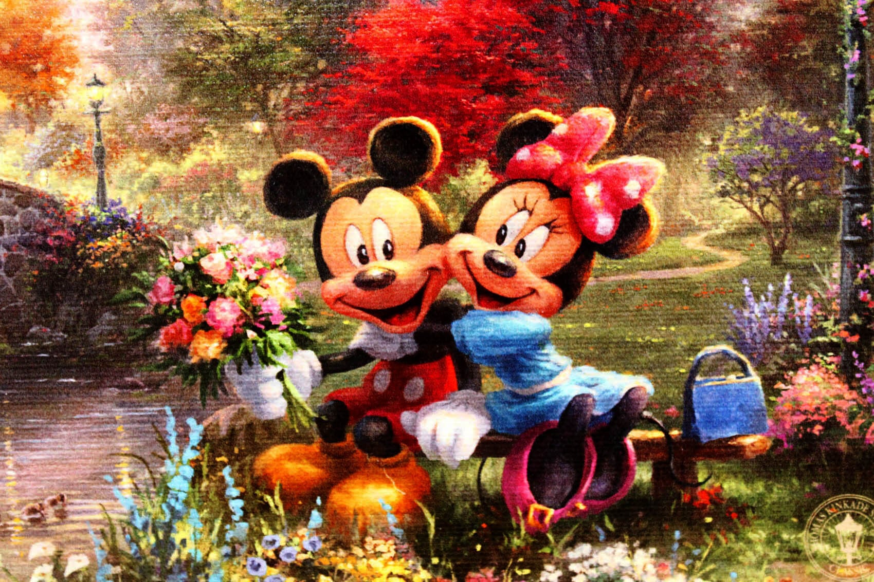 ディズニー絵画 ミッキー&ミニー/スウィートハート セントラルパーク