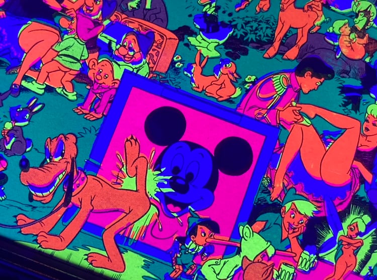70s Disney memorial orgy post card framining | CEREAL（シリアル）