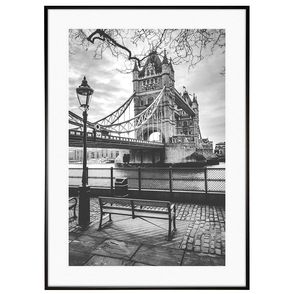 イギリス写真 ロンドン タワー・ブリッジ インテリア モノクロアート