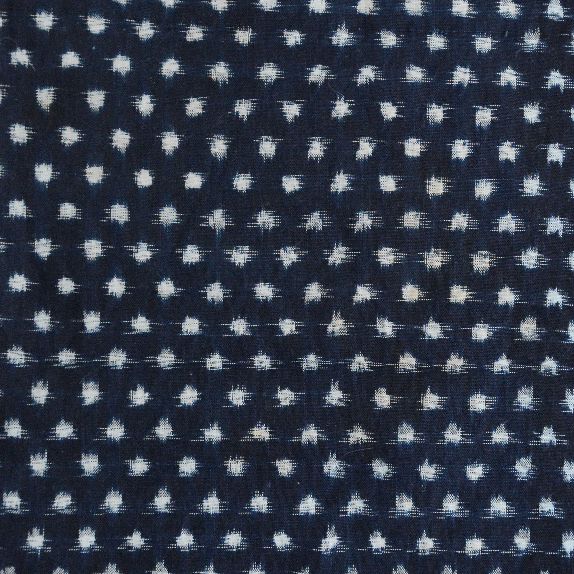 古布 藍染 木綿 絣 雪ん子 あられ はぎれ ジャパンヴィンテージ