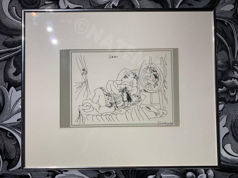 ピカソリトグラフ手書きナンバー入り絵