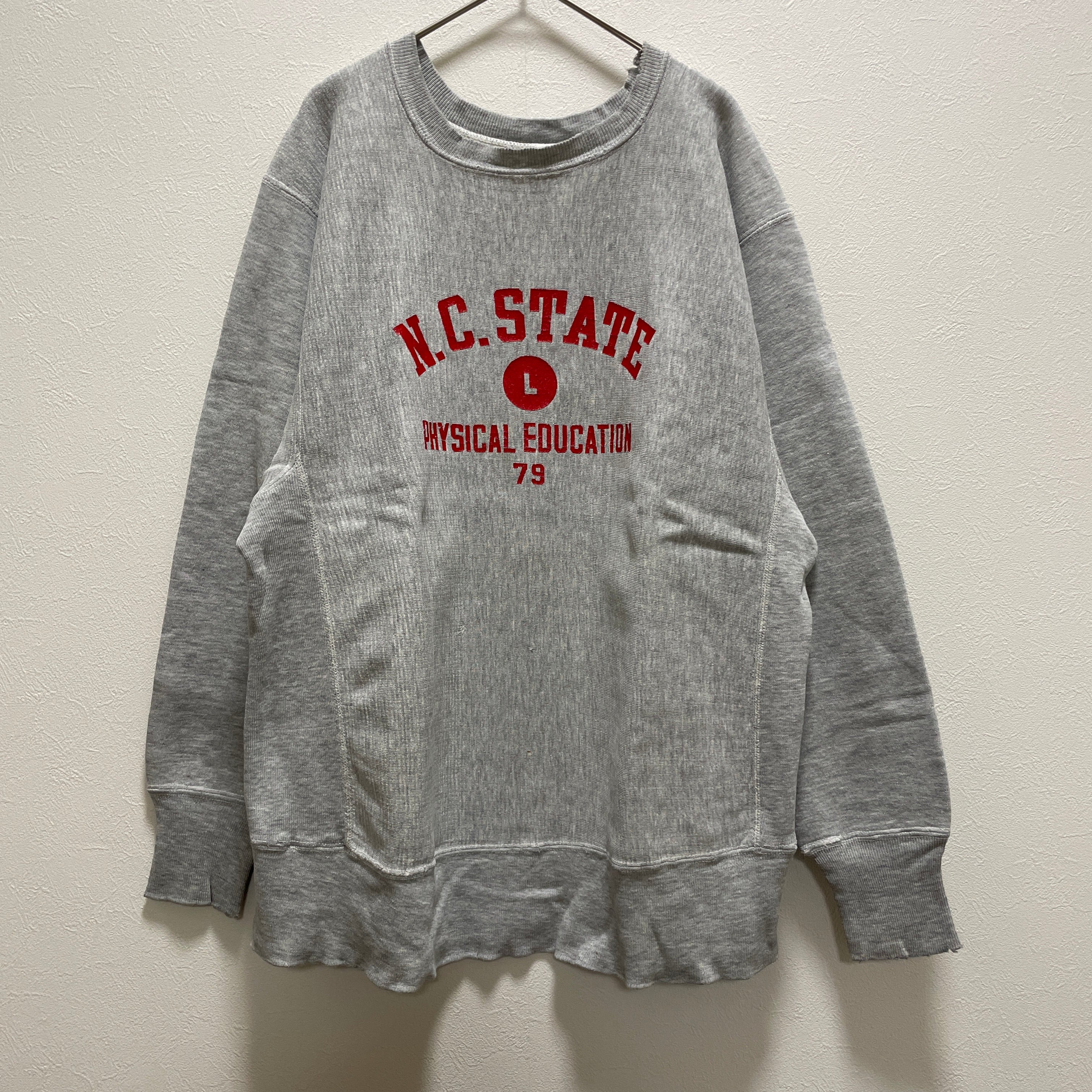 70s チャンピオン リバースウィーブ 単色タグ Lサイズ 4段プリント