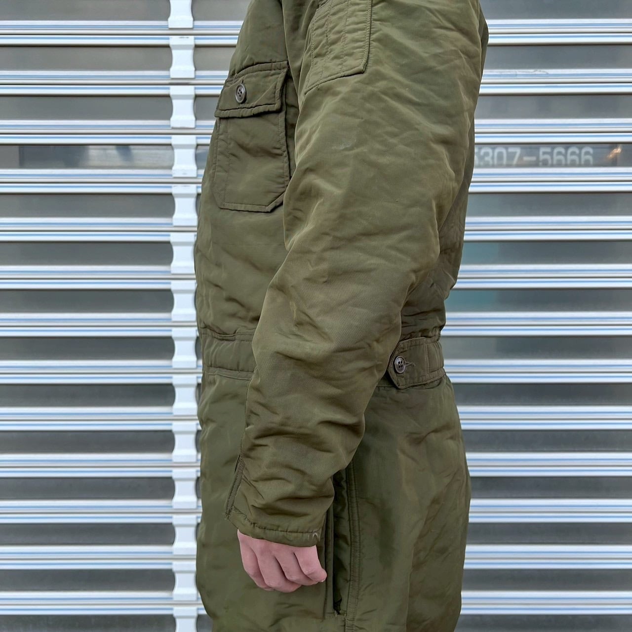 40s 米軍実物 U.S.NAVY 黒タグ AL-1 フライトスーツ カバーオール