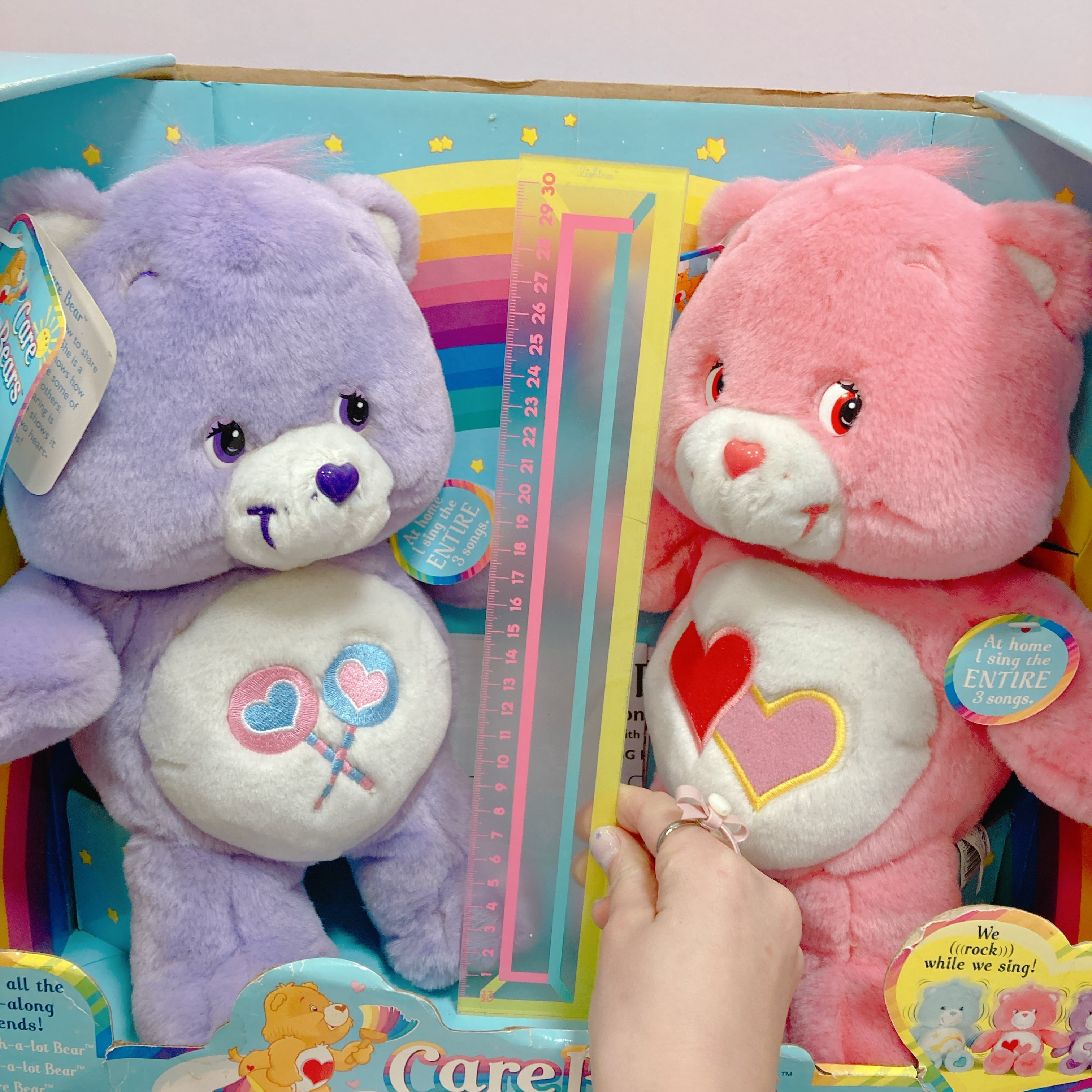Vtg Care Bears/ケアベアぬいぐるみ シェアベア・ラブアロットベア