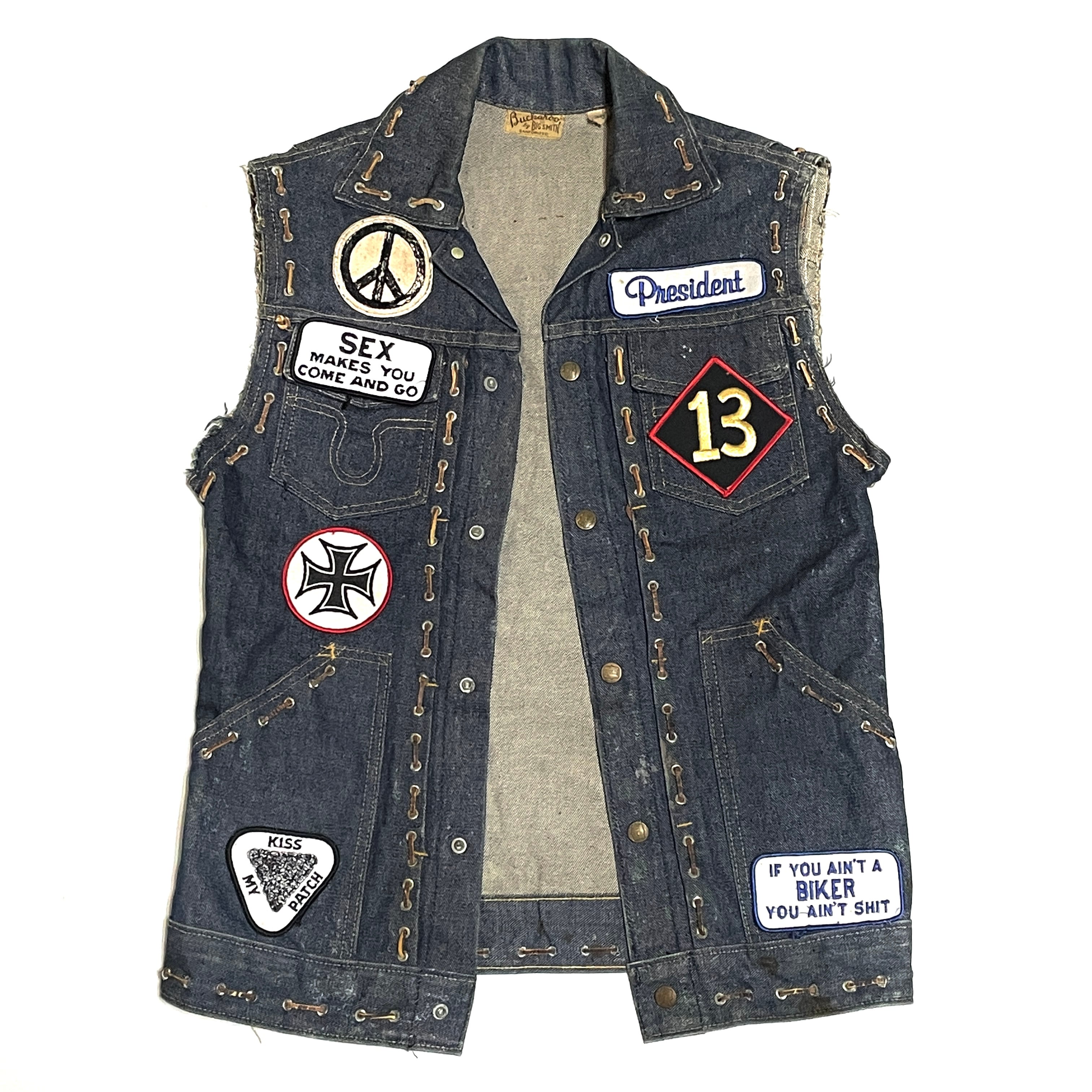 70's 13 ワッペン ビンテージ ホットロッド アウトローバイカー 1%er