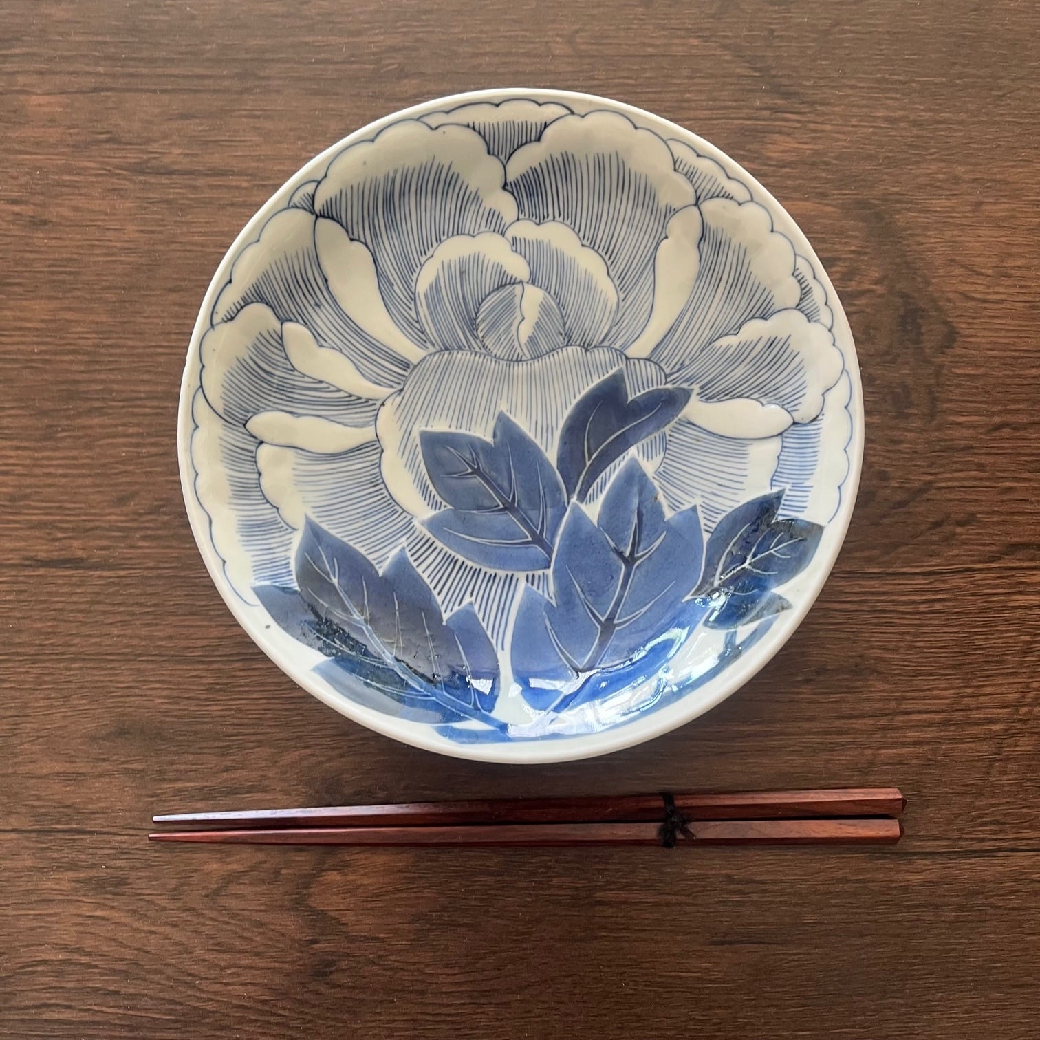 古伊万里染付牡丹6寸皿3枚 | 古美術 希 のぞみ 美術・デザイン事務所