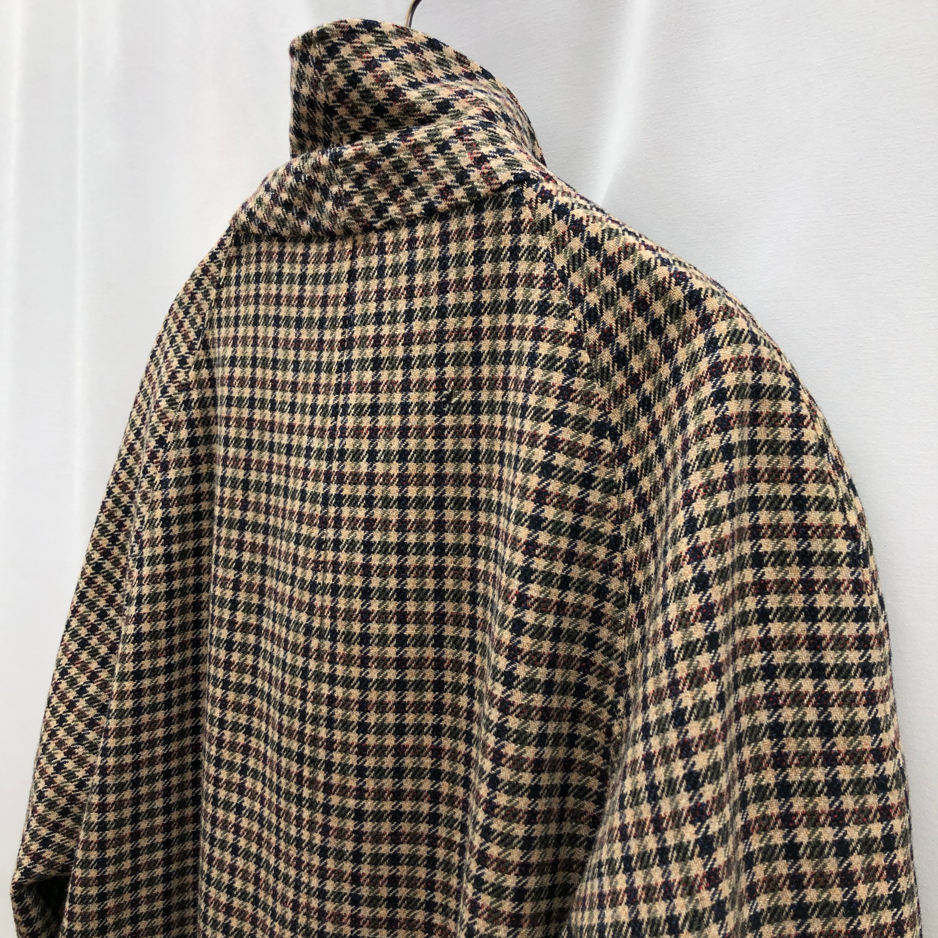 60s burberrys coat バーバリー burberry チェック コート ウール | no