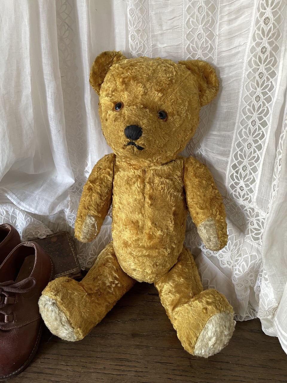 アーティストベア ぬいぐるみ OOAK テディ 海外作家様 イエロー
