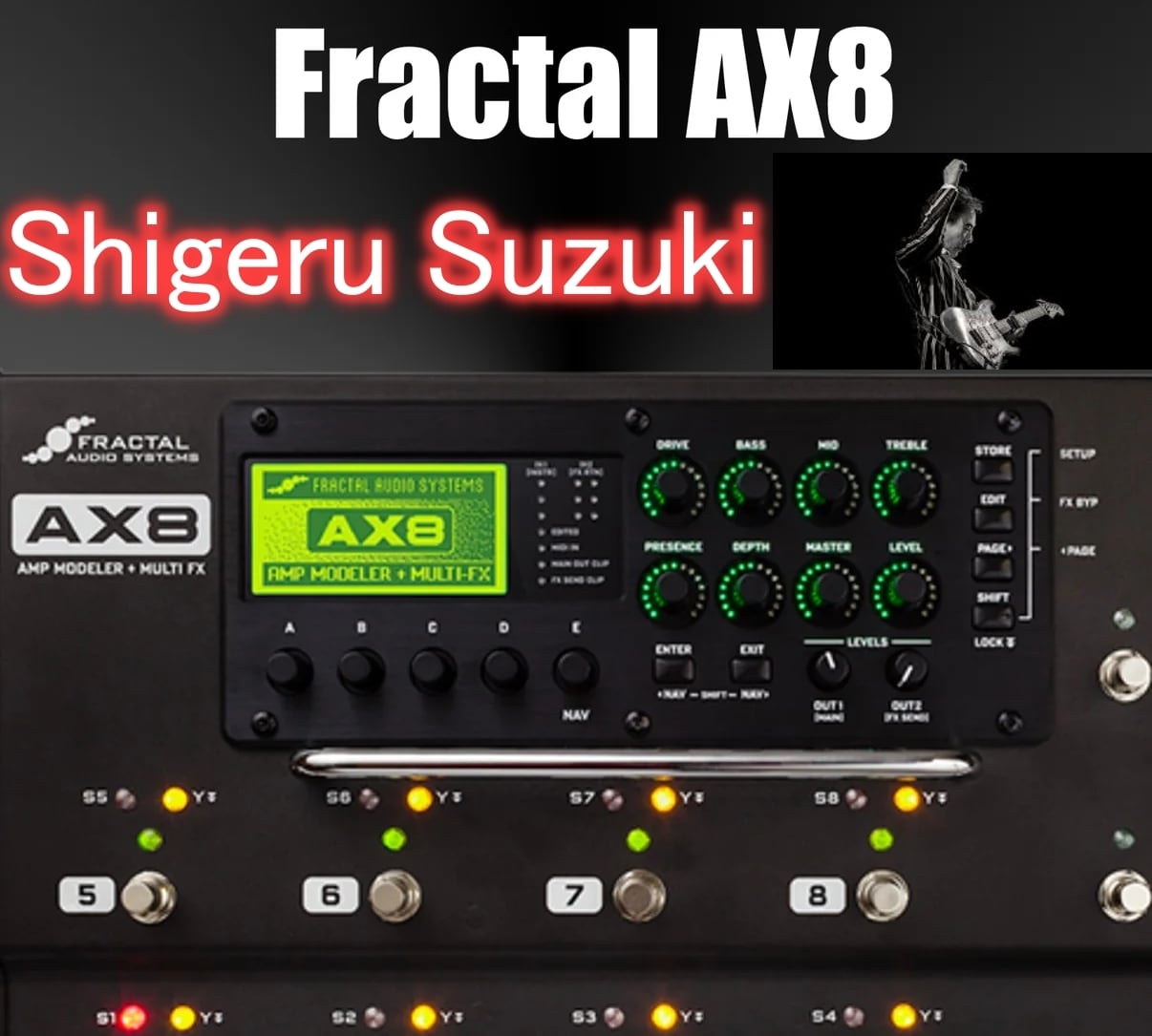 鈴木茂 Shigeru Suzuki Fractal Audio AX8 preset | GT SOUND LAB