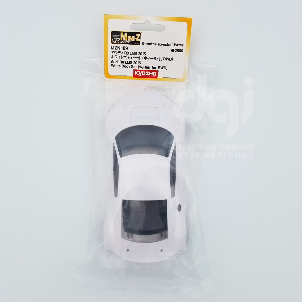 京商 Mini-z Audi R8 LMS 2015 ホワイトボディセット(ホイール付 未