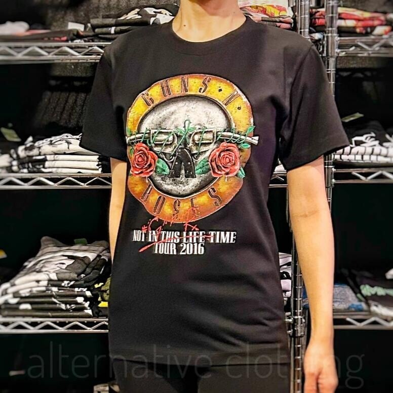 Guns'n'Roses ガンズ＆ローゼス 黒 Not In This Life Time Tour 2016