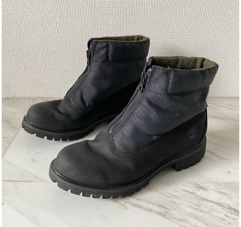 00s〜 timberland × woolrich zip up suede leather boots | protocol