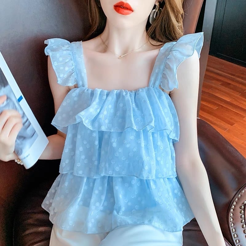 フリルキャミソールG124CNO0007 | liberal style. - 韓国ファッション